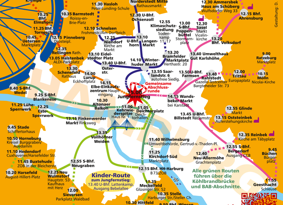 Sternfahrt Routenplan Routenplan